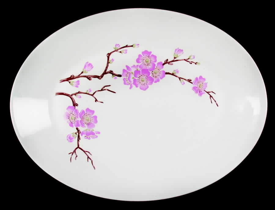 80807 13" Oval Serving Platter by WS George-1