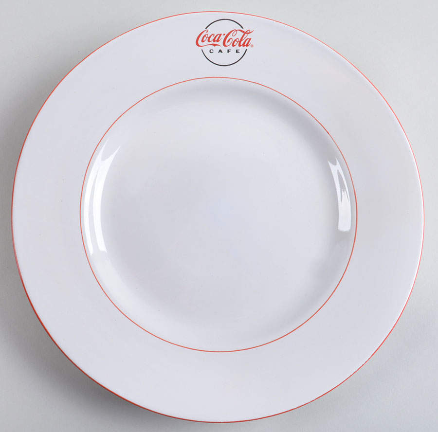 Coca Cola Cafe Diner Large Dinner Plate by Gibson Designs-1