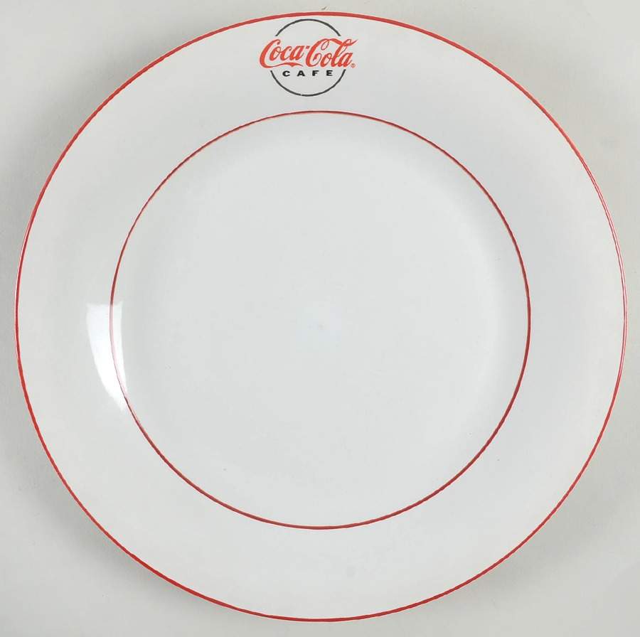 Coca Cola Cafe Diner Dinner Plate by Gibson Designs-1