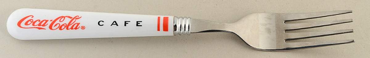 Coca Cola Cafe Diner Dinner Fork (7 1/2" or Larger) by Gibson Designs-1