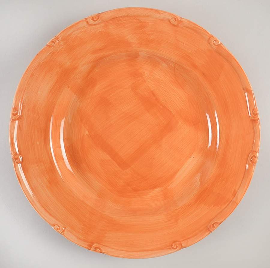 Panoply Persimmon (Terra Cotta) 15" Chop Plate (Round Platter) by Global Amici-1