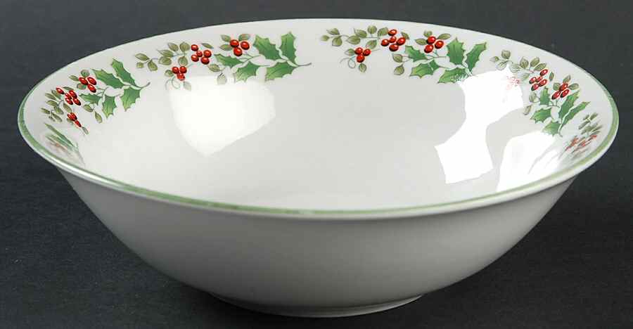 Holly Celebration Coupe Cereal Bowl by Gibson Designs-1