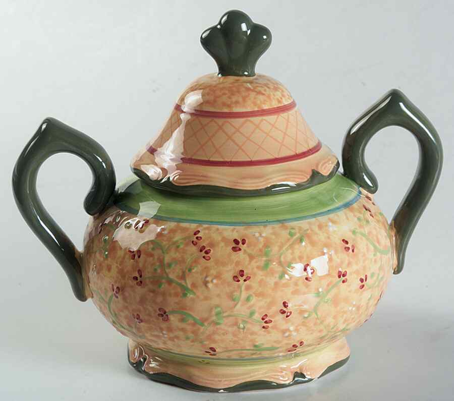Bella Rooster Sugar Bowl & Lid by Ganz-1