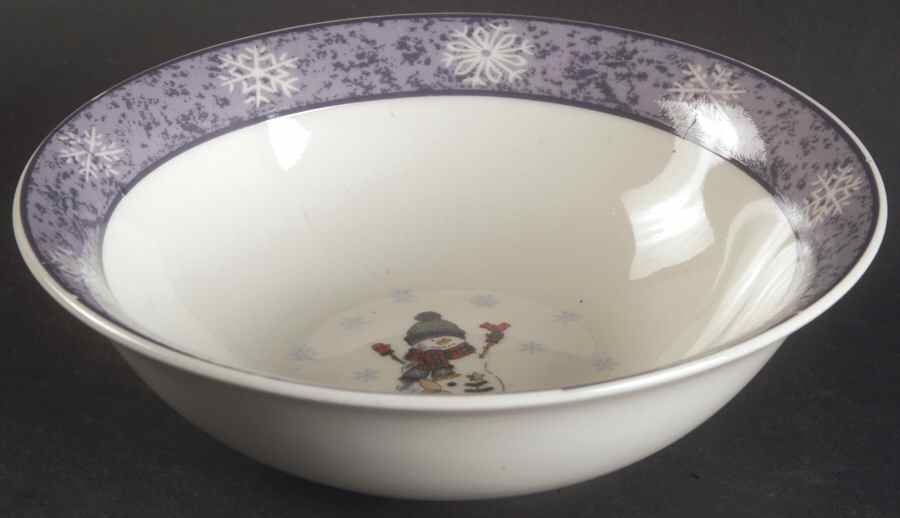Let It Snow Coupe Cereal Bowl by Gibson Designs-1