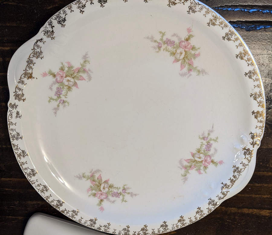 Geo351 Handled Cake Plate by WS George-1