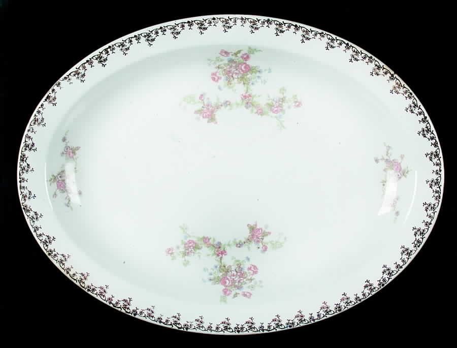 Geo351 15" Oval Serving Platter by WS George-1
