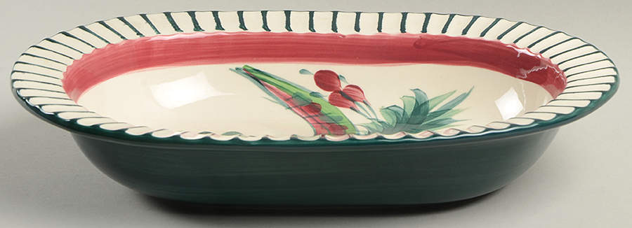 Hosanna 11" Oval Vegetable Bowl by Gail Pittman-1