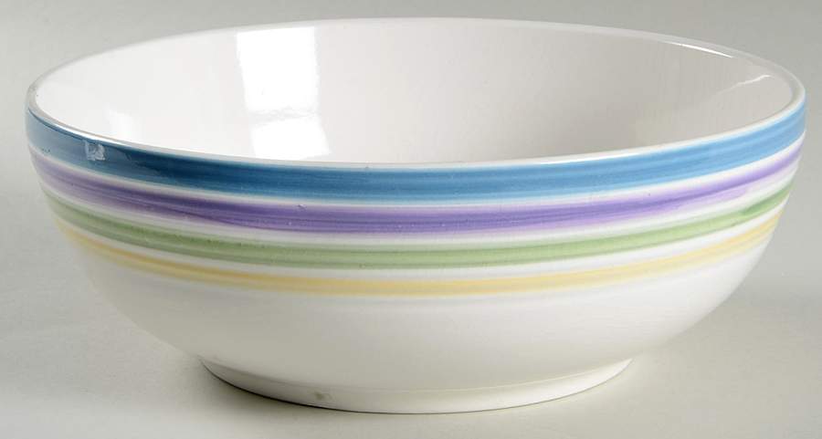 Candy Stripe 9" Round Vegetable Bowl by Gibson Designs-1