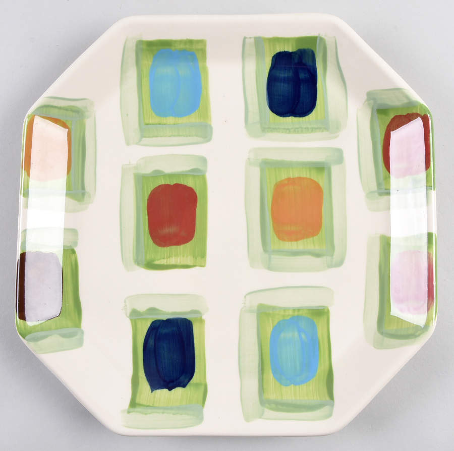 Bossanova Square Dinner Plate by Gail Pittman-1