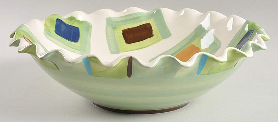 Bossanova 11" Ruffled Bowl by Gail Pittman-1