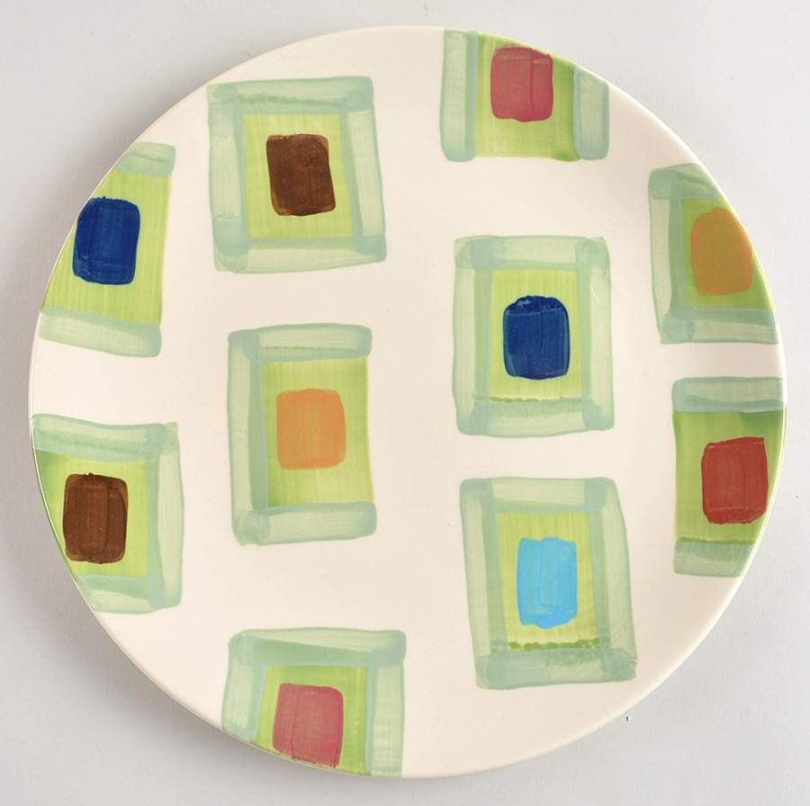 Bossanova Large Dinner Plate by Gail Pittman-1
