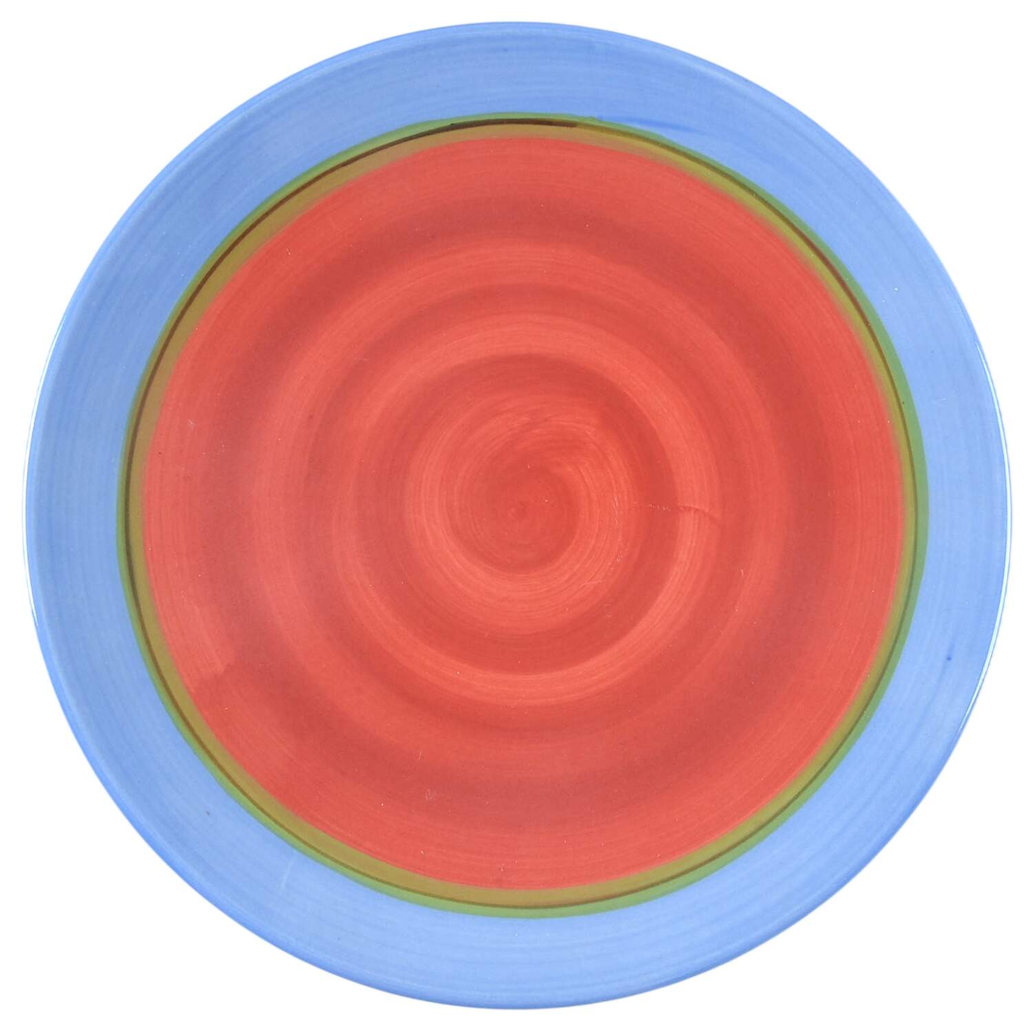 Creation Blue Large Dinner Plate by Gail Pittman-1