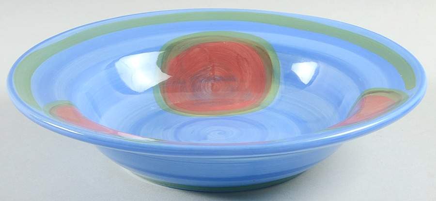 Creation Blue 10" Individual Pasta Bowl by Gail Pittman-1