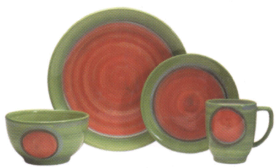 Creation Green Dinner Plate by Gail Pittman-1