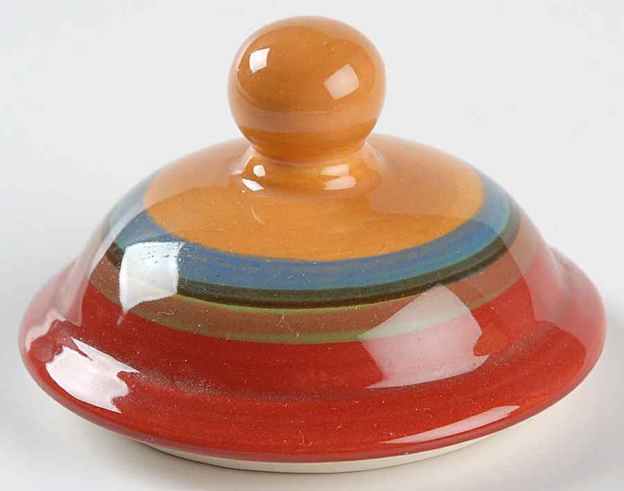 Creation Orange Lid for Sugar Bowl by Gail Pittman-1