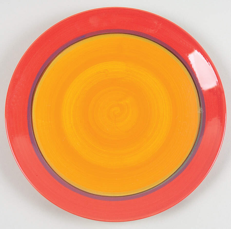 Creation Red Large Dinner Plate by Gail Pittman-1