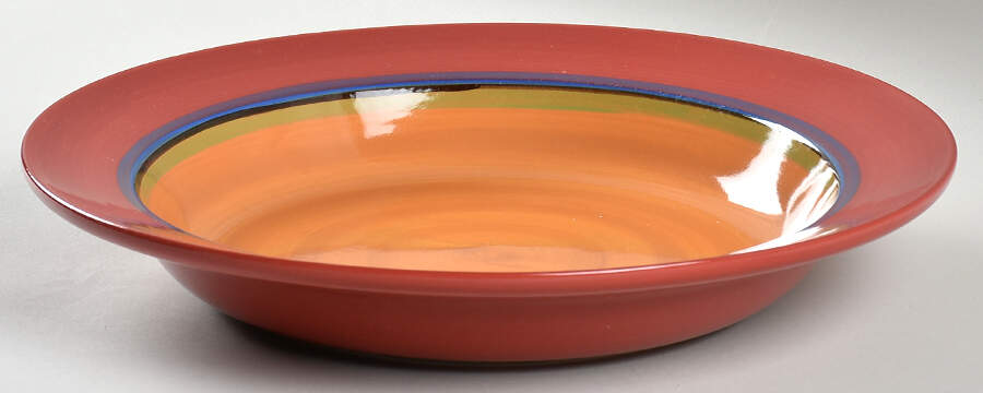 Creation Red 12" Pasta Serving Bowl by Gail Pittman-1