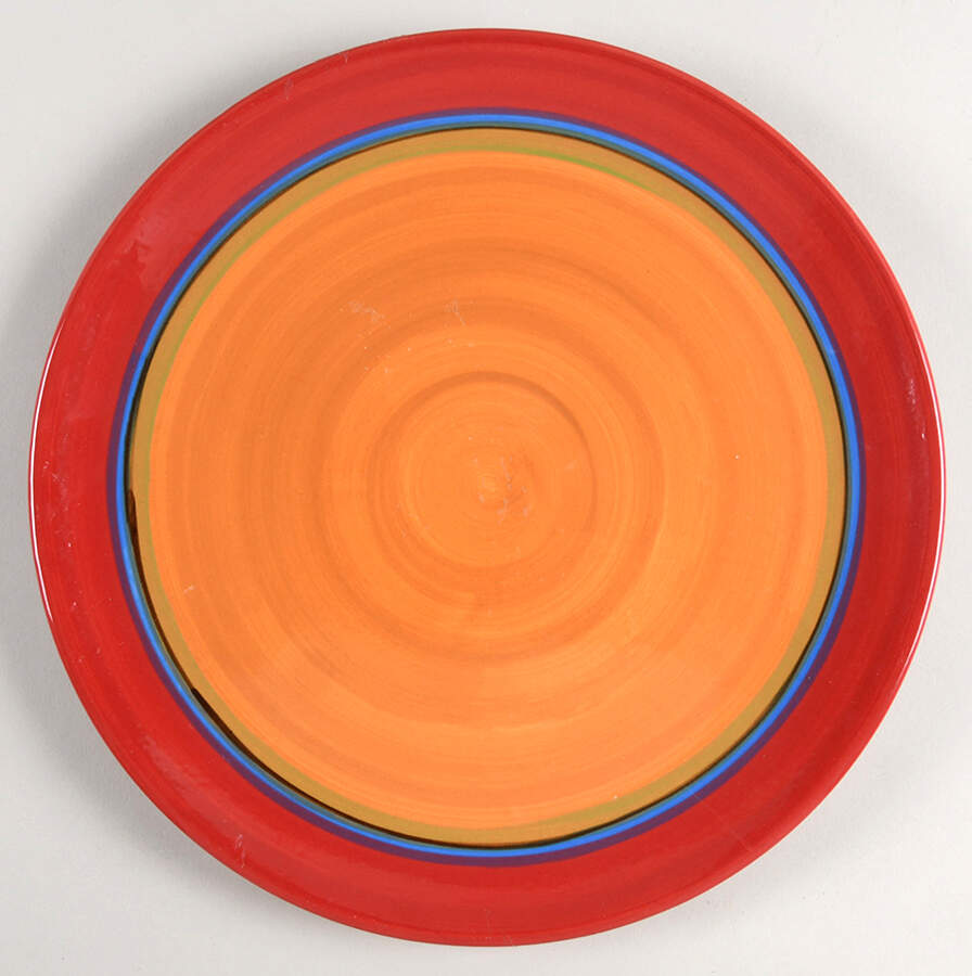 Creation Red Service Plate (Charger) by Gail Pittman-1
