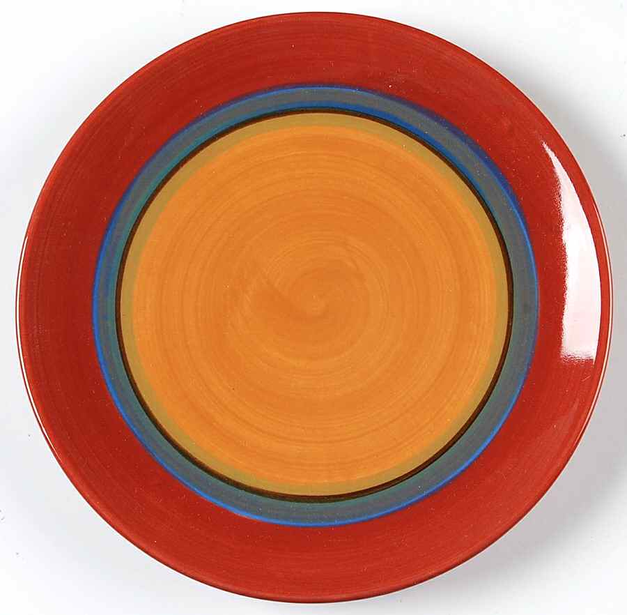 Creation Red Salad Plate by Gail Pittman-1