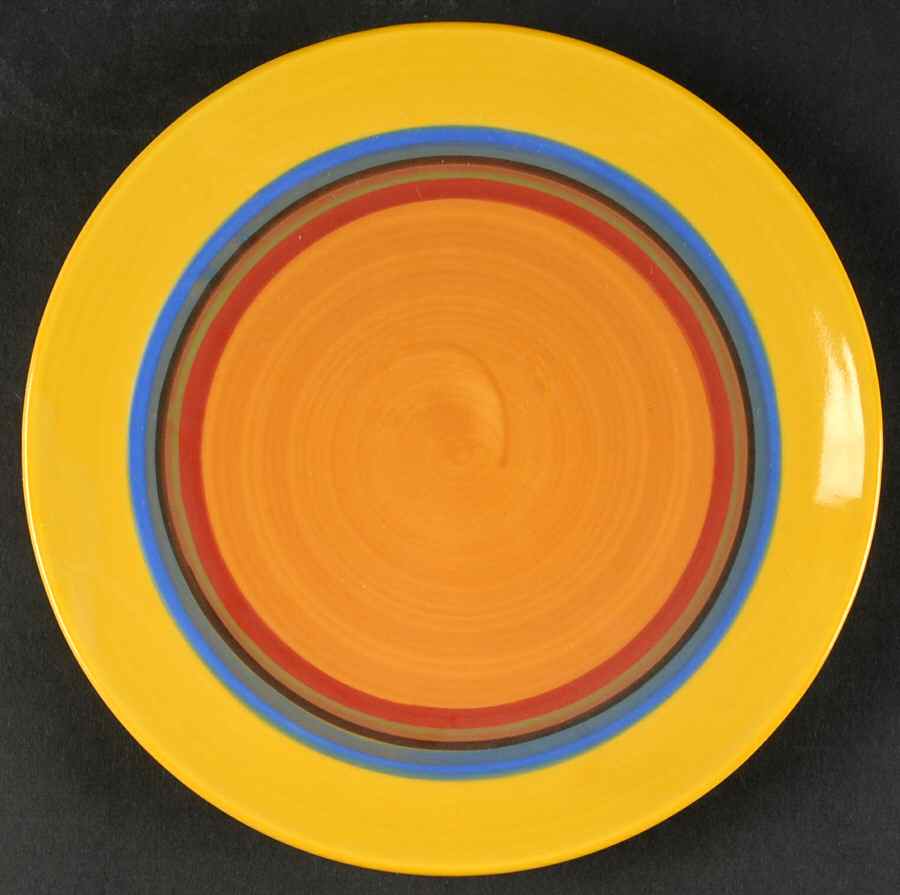 Creation Yellow Salad Plate by Gail Pittman-1