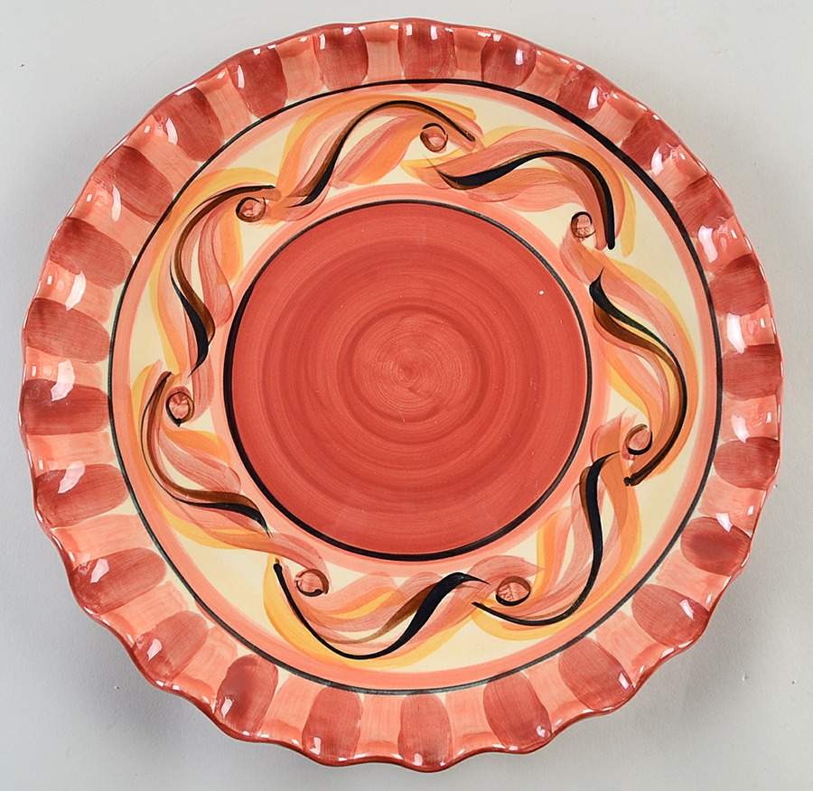Jubilee 13" Ruffled Platter by Gail Pittman-1