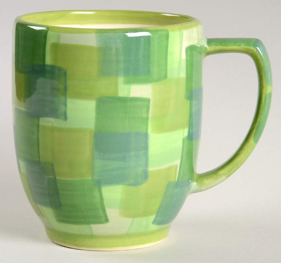 Kaleidoscope Green Mug by Gail Pittman-1