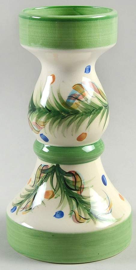 Yuletide 8" Pillar Candleholder by Gail Pittman-1