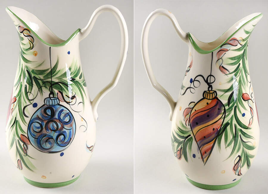 Yuletide 80 Oz Pitcher by Gail Pittman-1