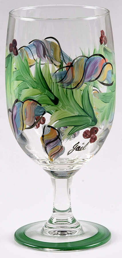 Yuletide 16 Oz Glassware Goblet by Gail Pittman-1