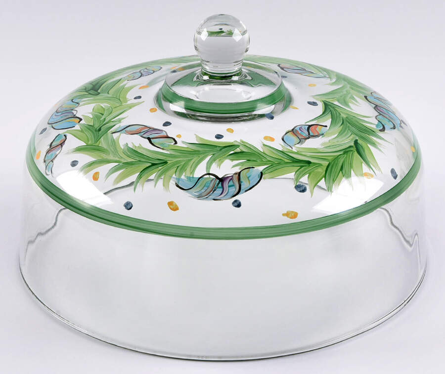 Yuletide Glassware Dome by Gail Pittman-1