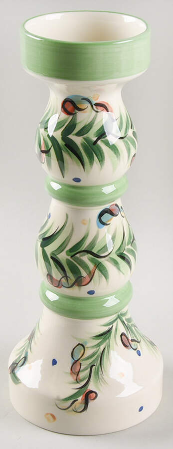 Yuletide 12" Pillar Candleholder by Gail Pittman-1