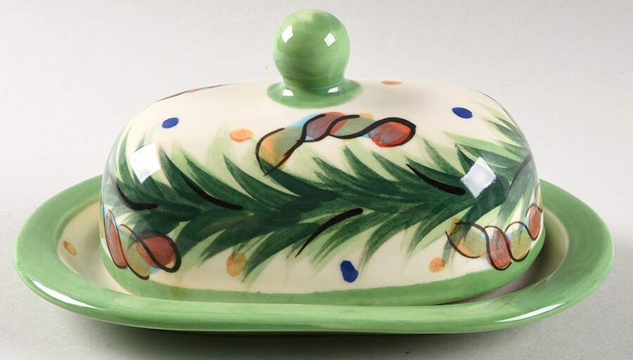 Yuletide 1/4 Lb Covered Butter by Gail Pittman-1