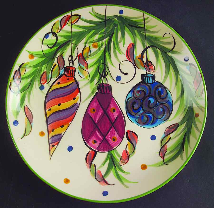 Yuletide Dinner Plate by Gail Pittman-1