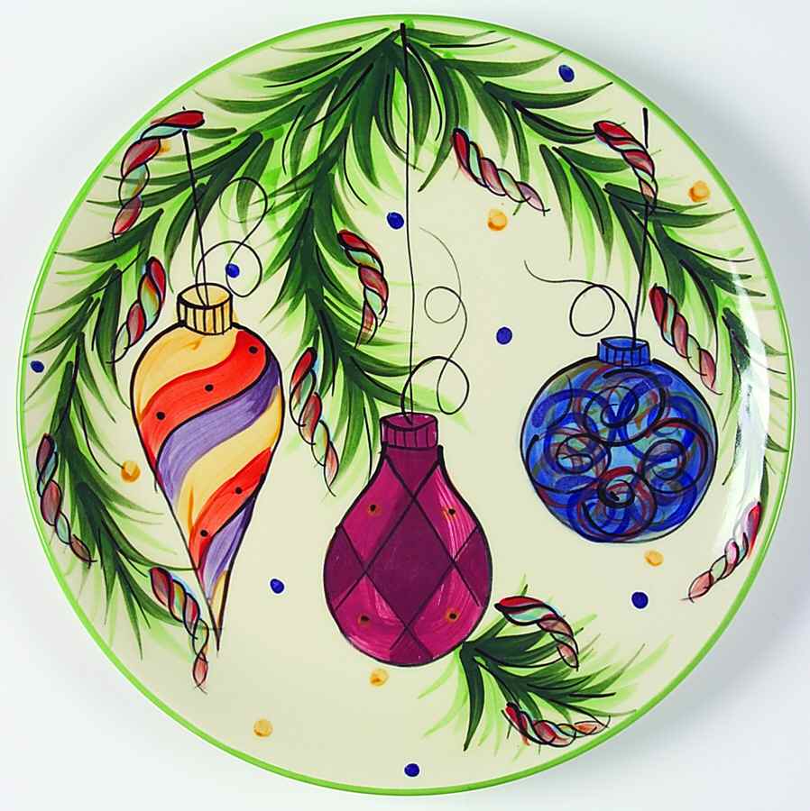 Yuletide Large Dinner Plate by Gail Pittman-1