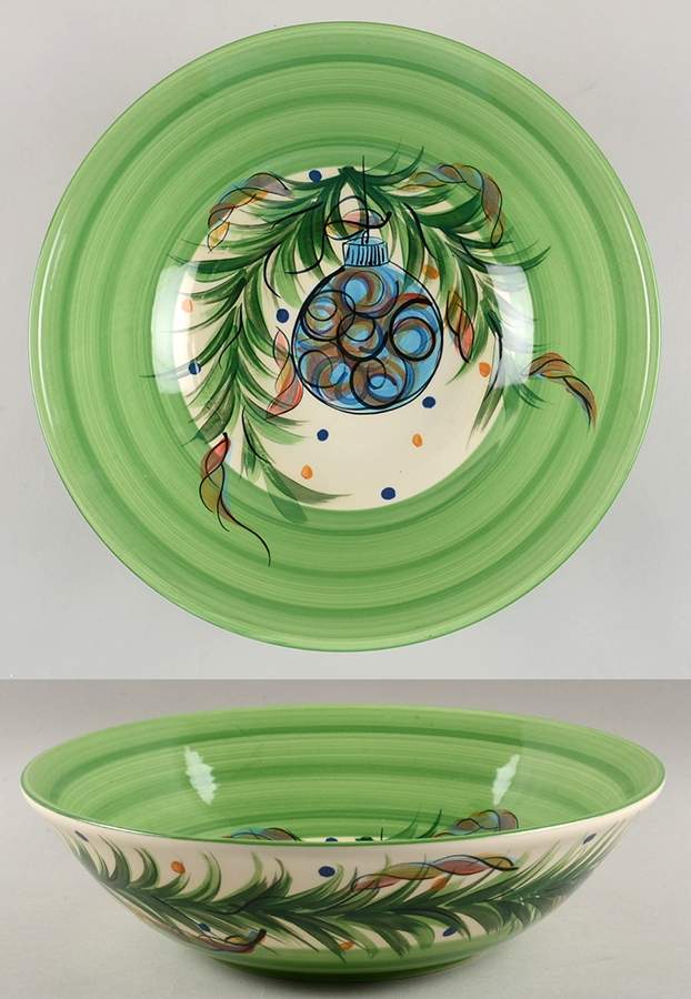 Yuletide 11" Large Salad Serving Bowl by Gail Pittman-1