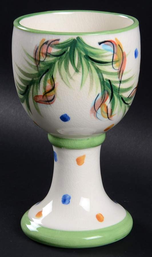 Yuletide China Goblet by Gail Pittman-1