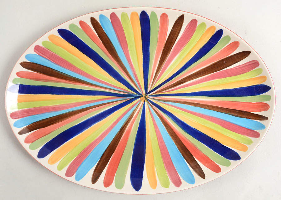 Tango 16" Oval Serving Platter by Gail Pittman-1