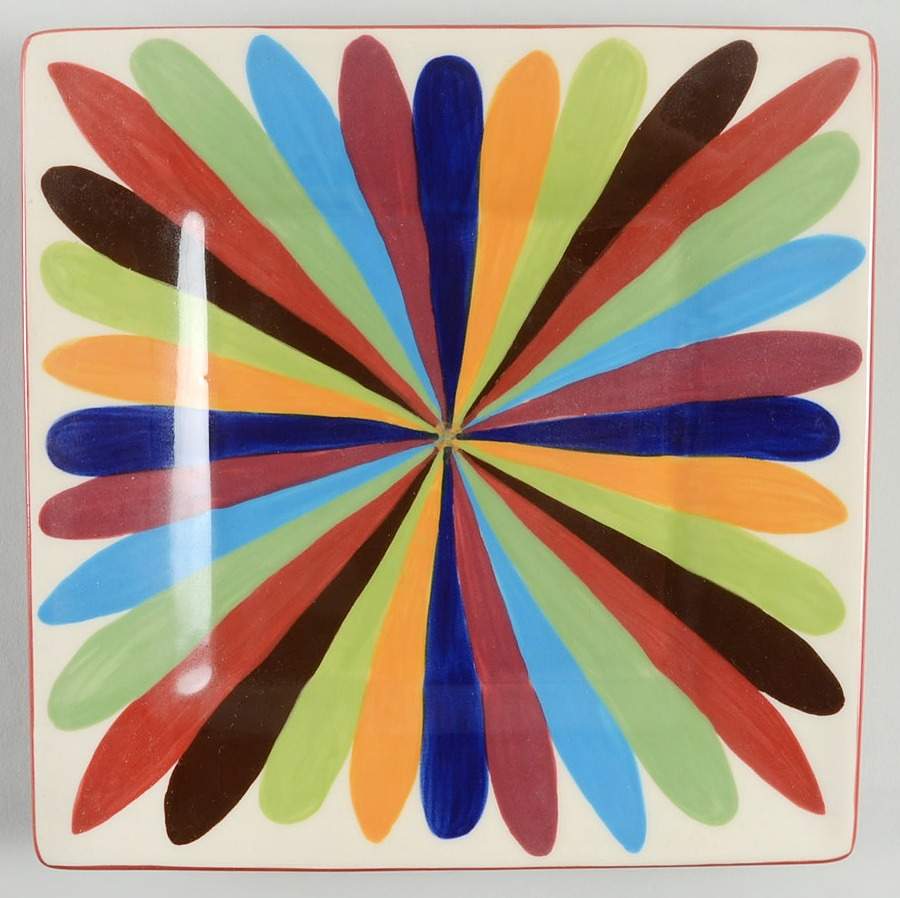 Tango Square Salad Plate by Gail Pittman-1