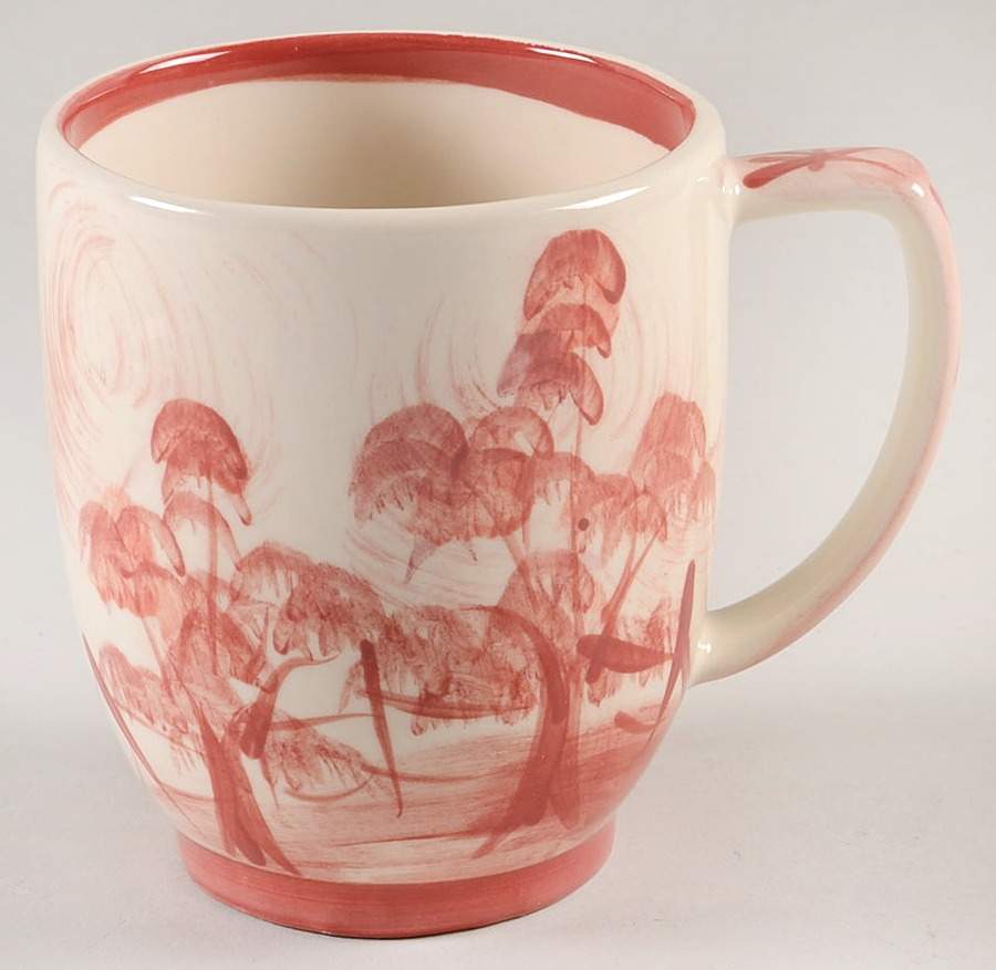 Toile Red Mug by Gail Pittman-1