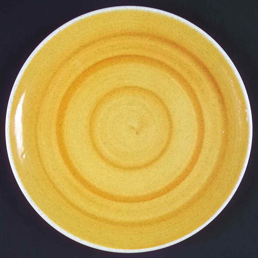 Duets Gold Dinner Plate by Gail Pittman-1