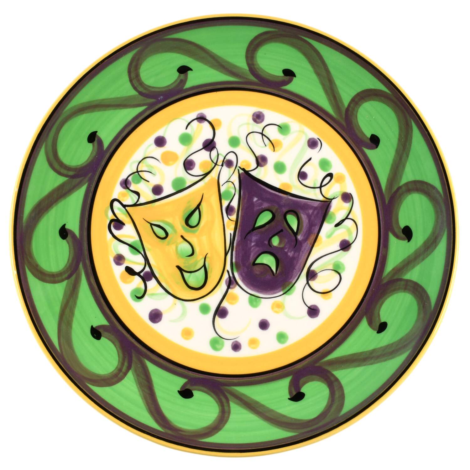 Mardi Gras Dinner Plate by Gail Pittman-1