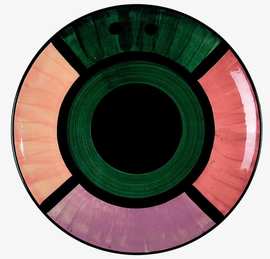 Black Group Salad Plate by Gail Pittman-1