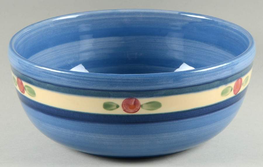 Blue Juniper 8" Round Vegetable Bowl by Gail Pittman-1