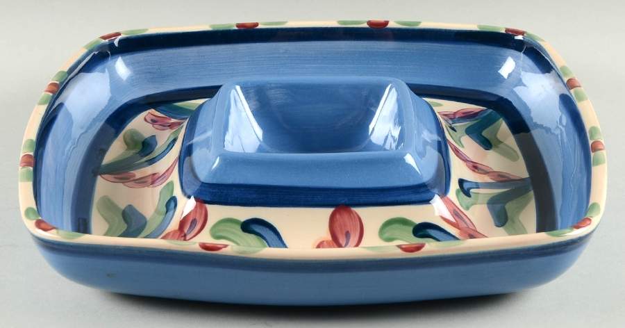 Blue Juniper 1 Piece Square Chip and Dip by Gail Pittman-1
