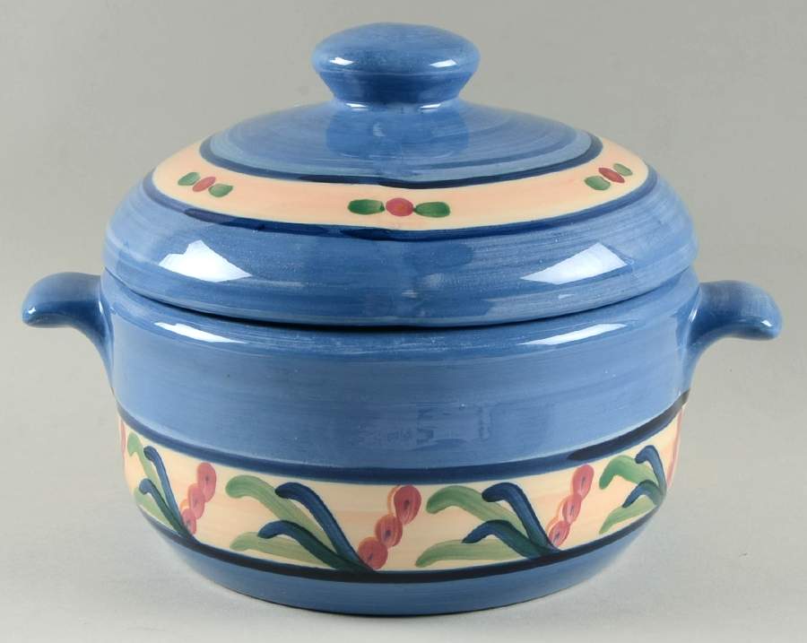 Blue Juniper 2 Qt Round Covered Casserole by Gail Pittman-1