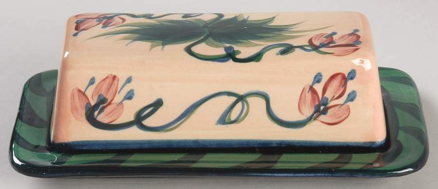 Light Blue Grapevine 1/4 Lb Covered Butter by Gail Pittman-1