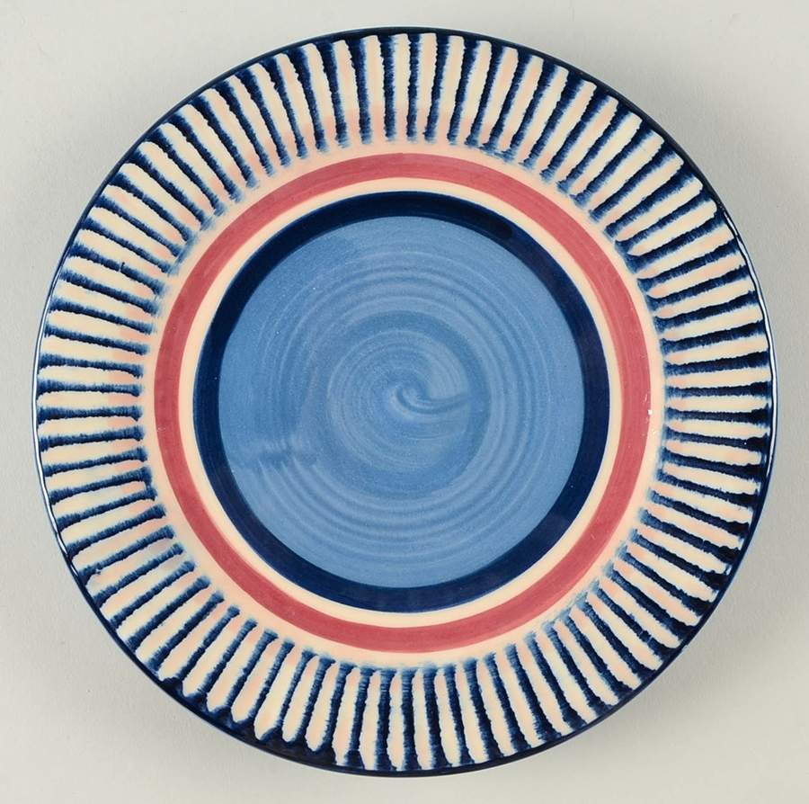 Blue Azalea Salad Plate by Gail Pittman-1