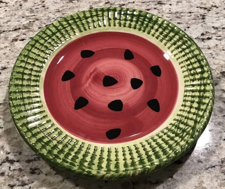 Watermelon Salad Plate by Gail Pittman-1
