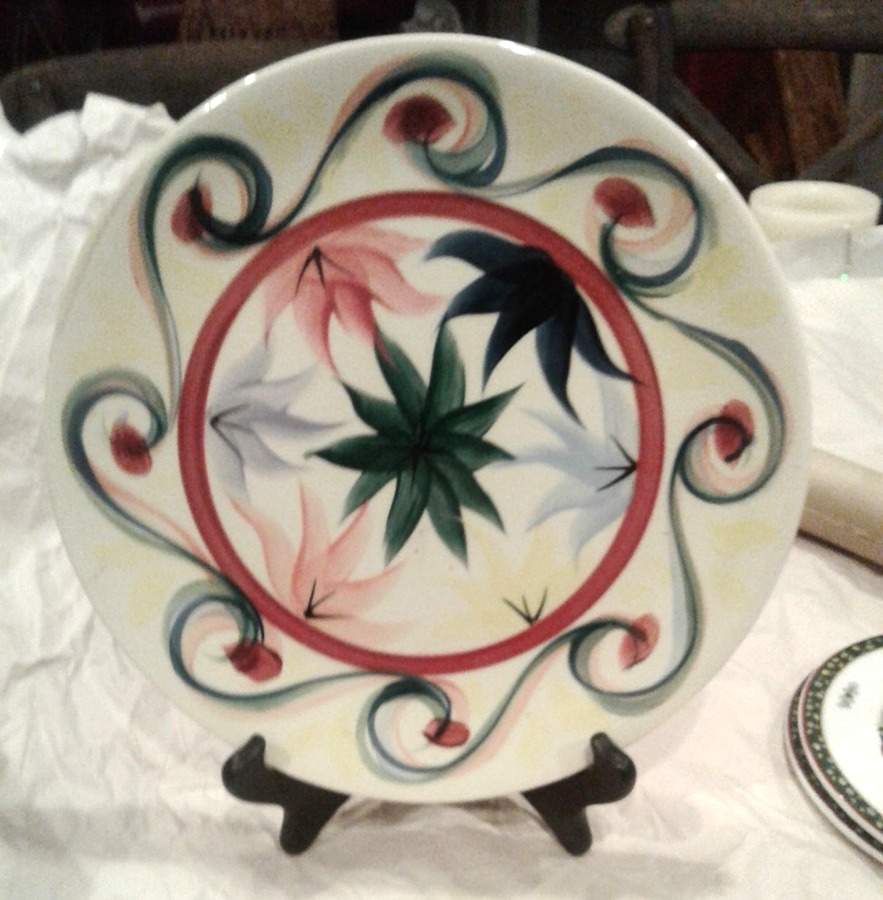 Starburst Dinner Plate by Gail Pittman-1
