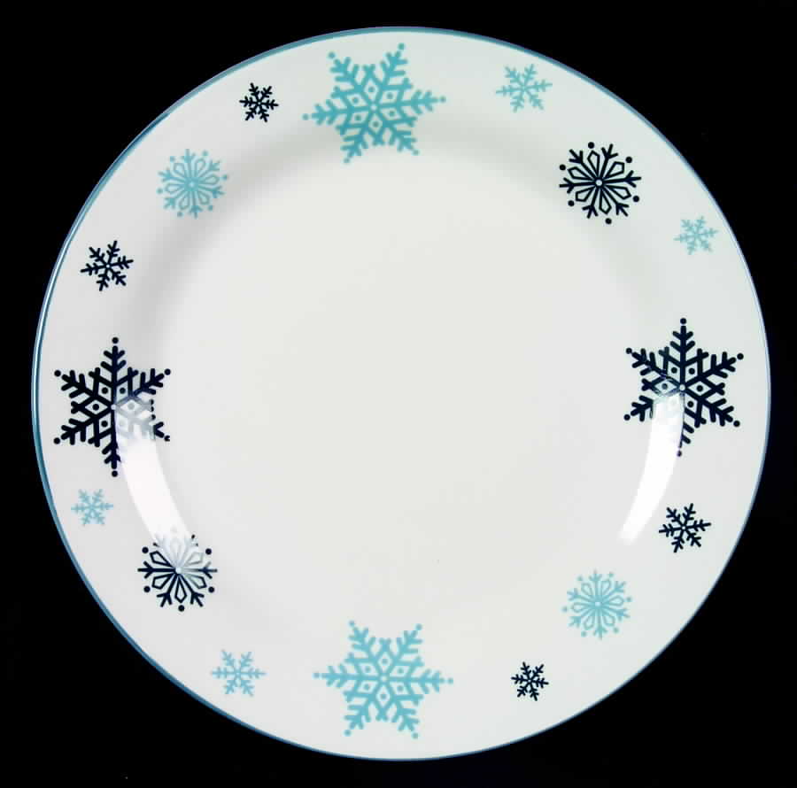 Snow Fall Dinner Plate by Gibson Designs-1